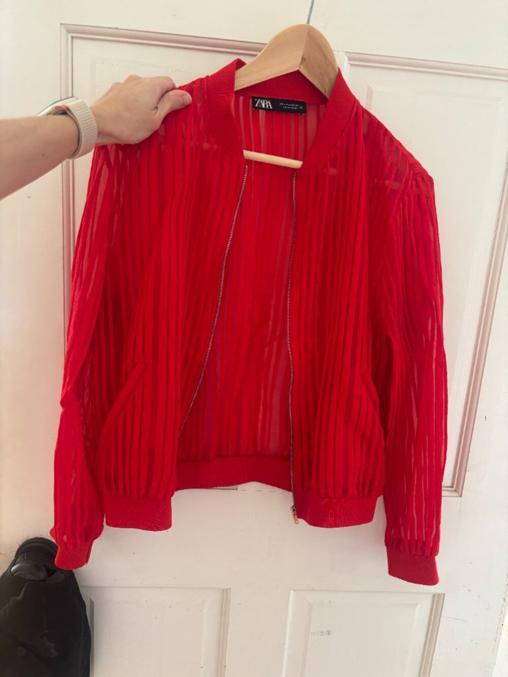 Sheer Striped Jacket - Picture 3 of 3